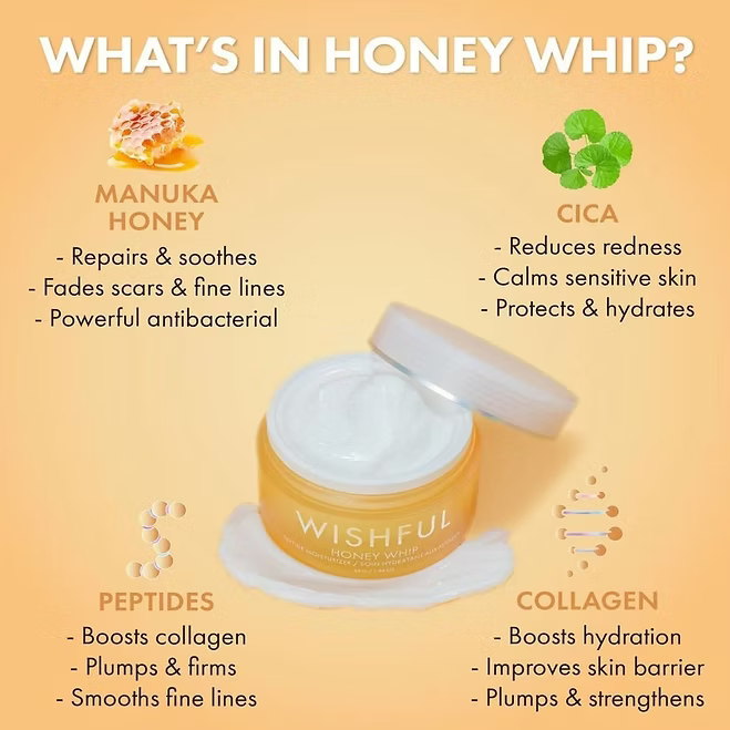 Wishful - Honey Whip Peptide Moisturizer - Beauty Station by Rafia