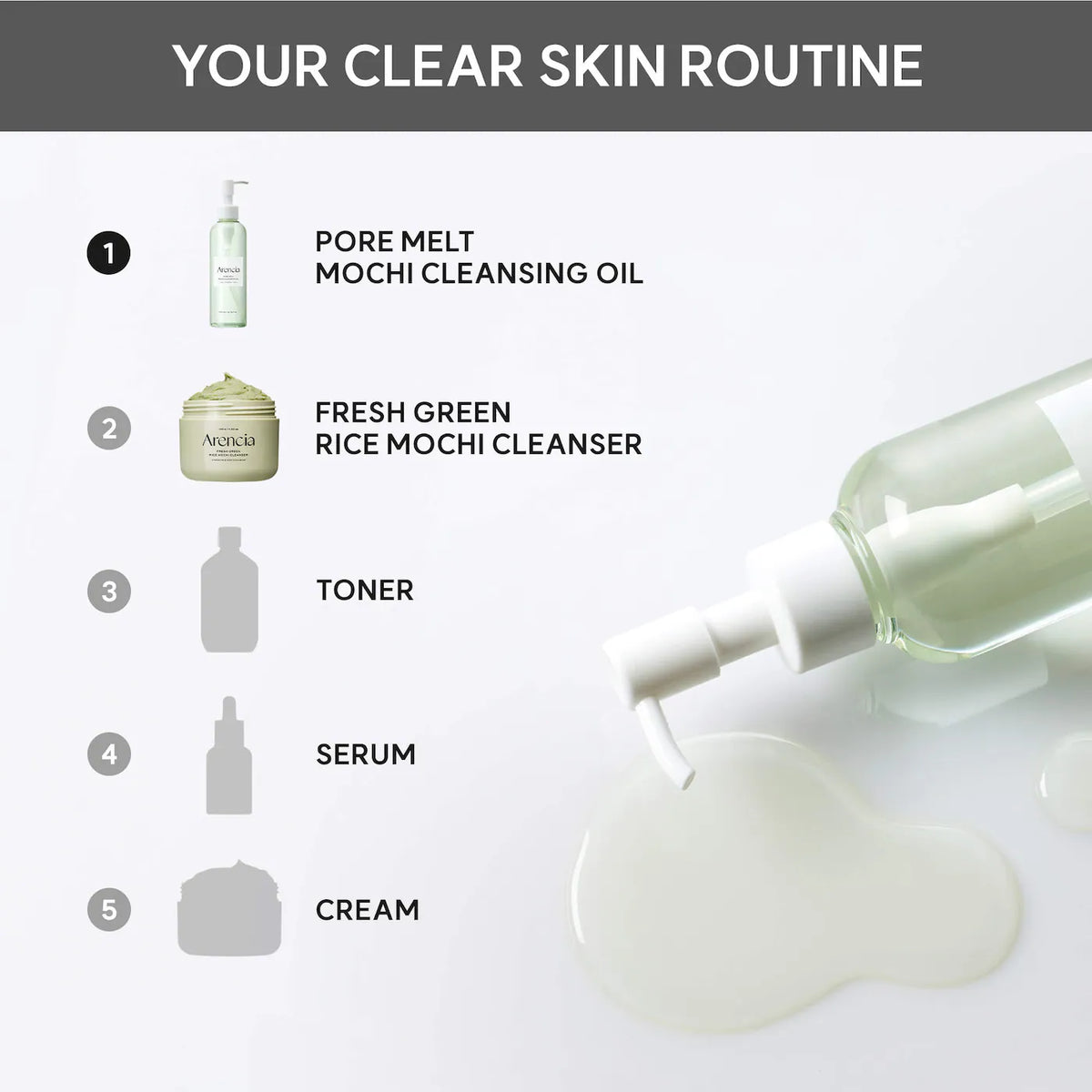 Arencia - Pore Melt Mochi Cleansing Oil