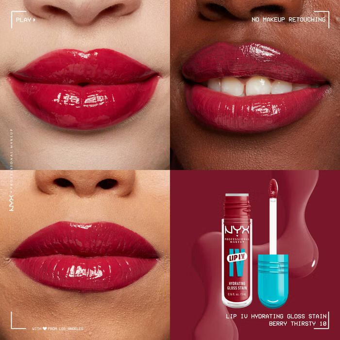 Nyx - Lip I.V. Hydrating Lip Gloss Stain - Beauty Station by Rafia