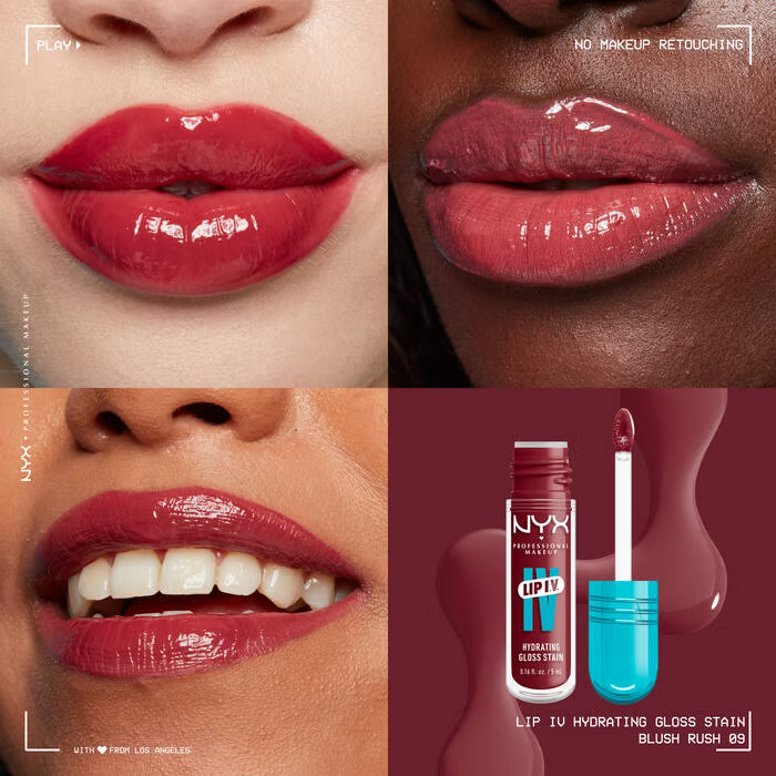 Nyx - Lip I.V. Hydrating Lip Gloss Stain - Beauty Station by Rafia
