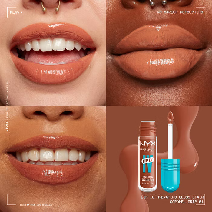 Nyx - Lip I.V. Hydrating Lip Gloss Stain - Beauty Station by Rafia