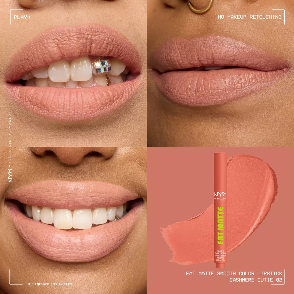Nyx Cosmetics - Fat Matte Smooth Color Lipstick
