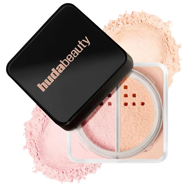 Huda Beauty - Easy Bake Loose Powder Duo for Brightening + Correcting - Beauty Station by Rafia