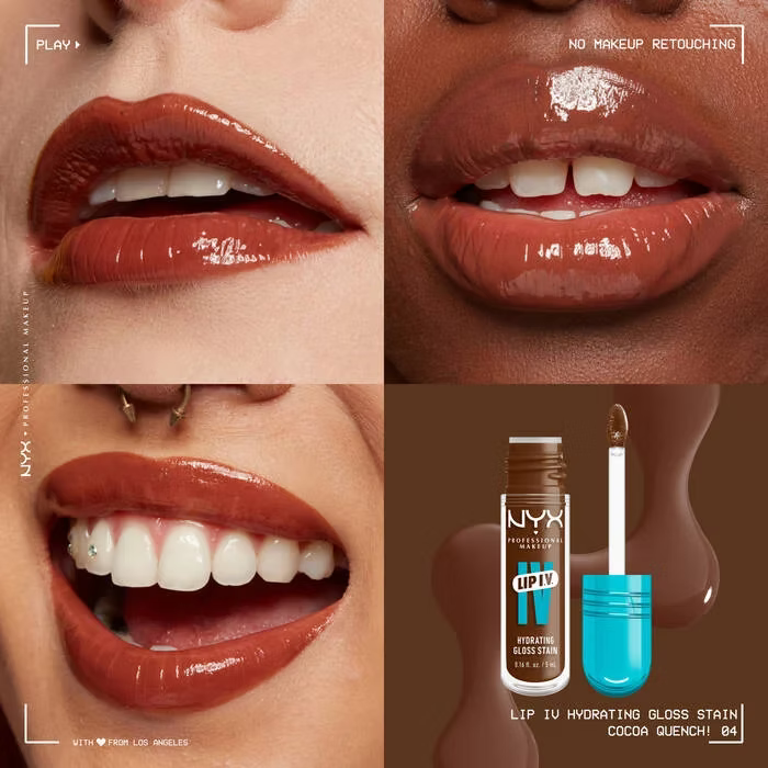 Nyx - Lip I.V. Hydrating Lip Gloss Stain - Beauty Station by Rafia