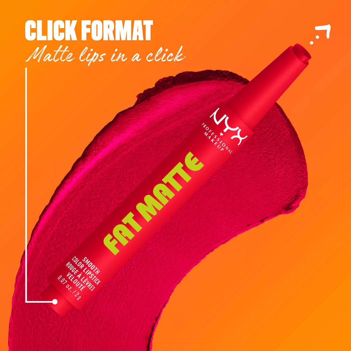 Nyx Cosmetics - Fat Matte Smooth Color Lipstick