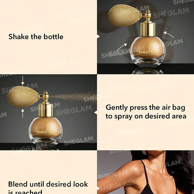 SheGlam - Go Go Glow Highlighting Body Mist - Beauty Station by Rafia