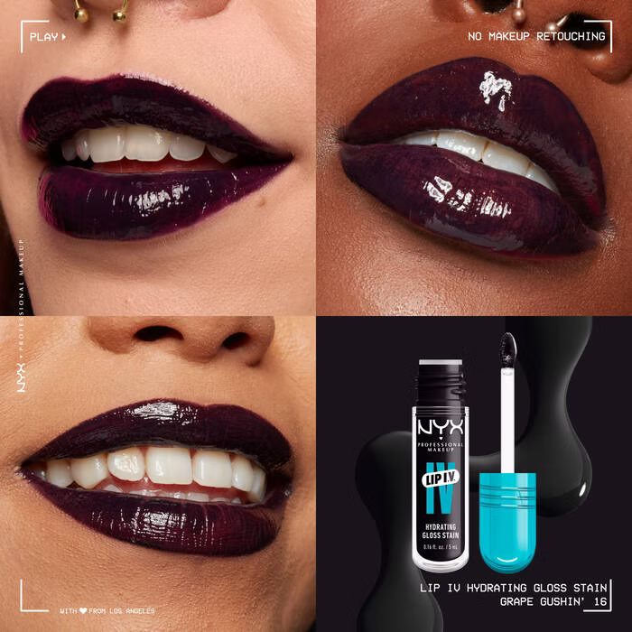 Nyx - Lip I.V. Hydrating Lip Gloss Stain - Beauty Station by Rafia