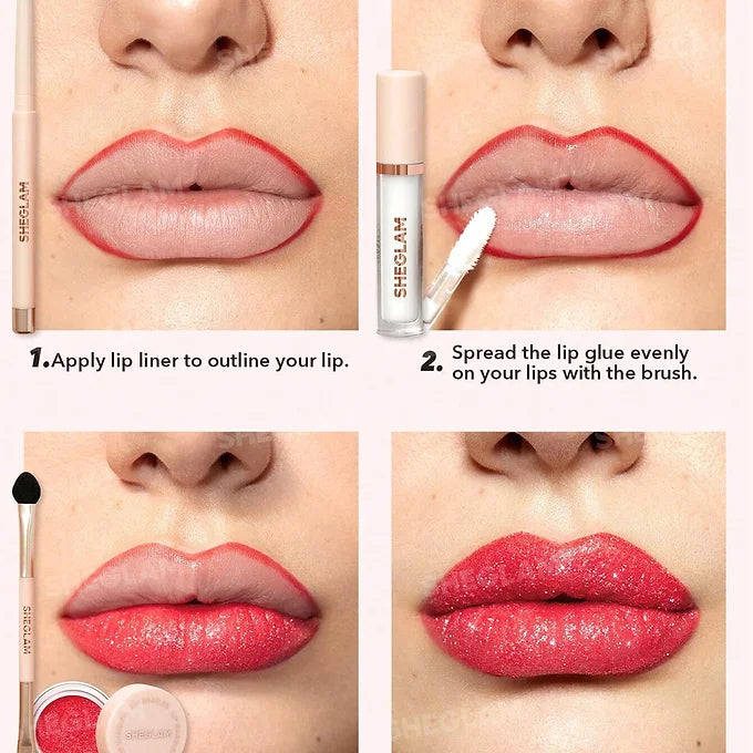 SHEGLAM - Lip Dazzler Glitter Kit - Beauty Station by Rafia