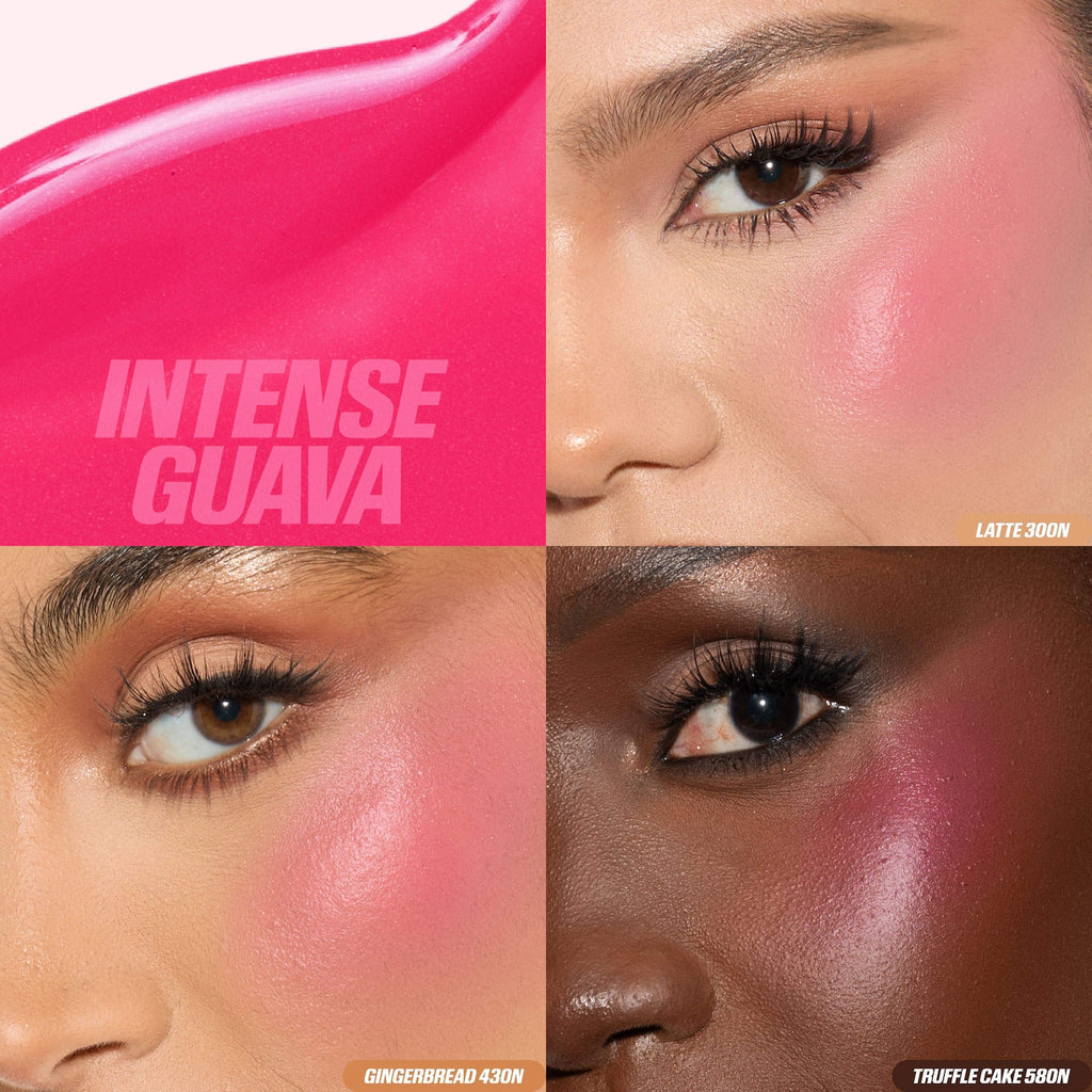 huda beauty blush filter soft glow liquid blush intense guava