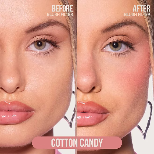 huda beauty filter liquid blush in cotton candy