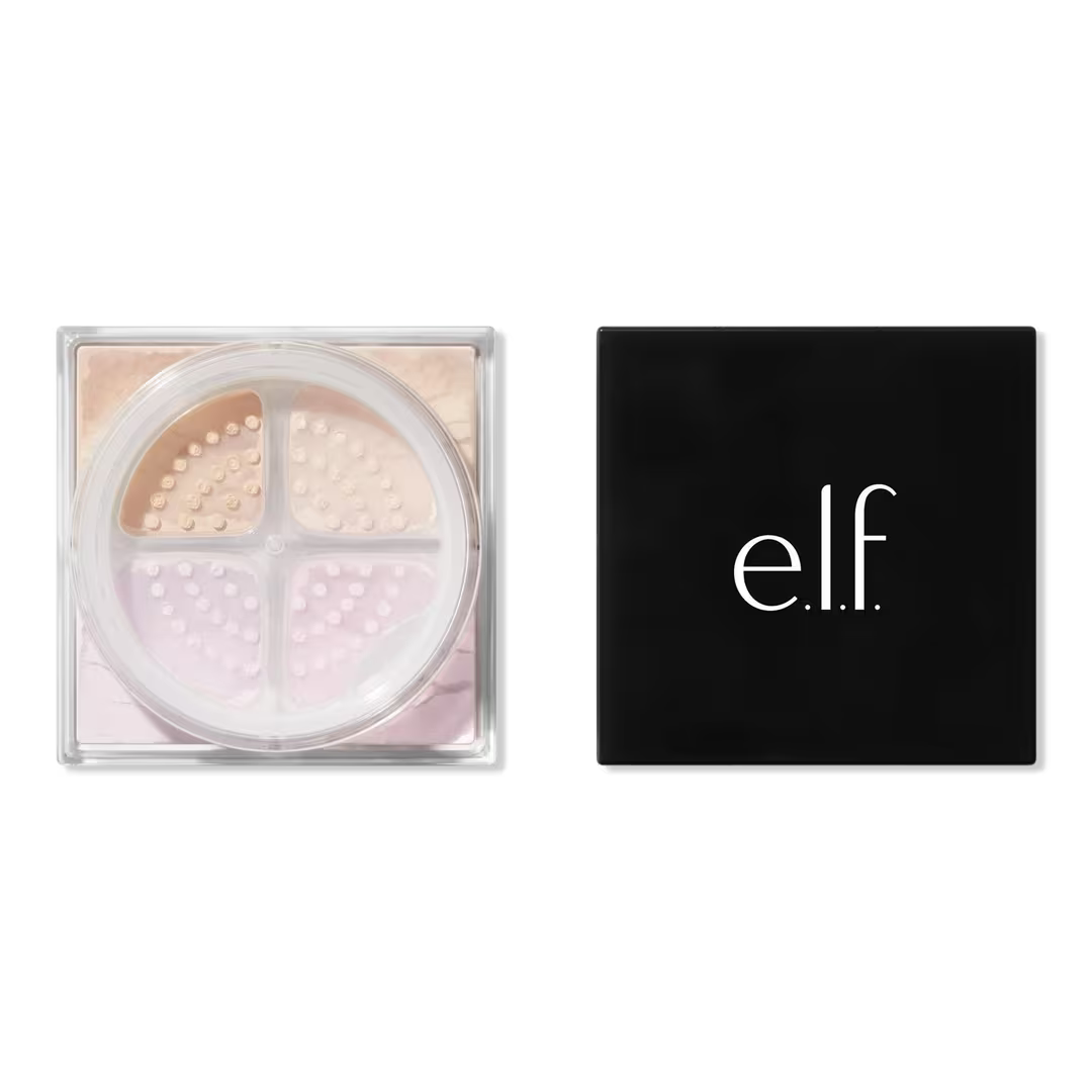 elf set it bright quad setting powder light medium