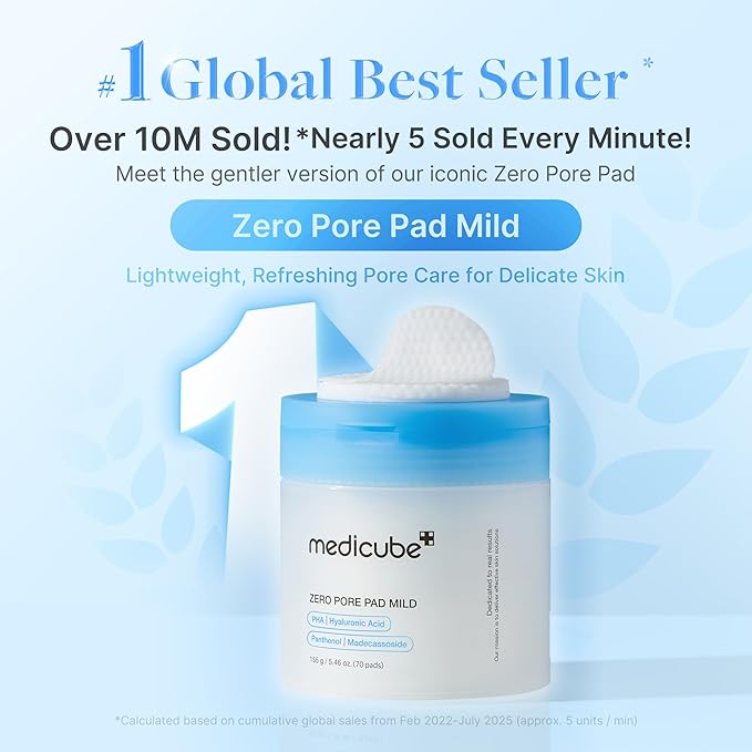 Medicube - Zero Pore Madecassoside Pads (Mild)