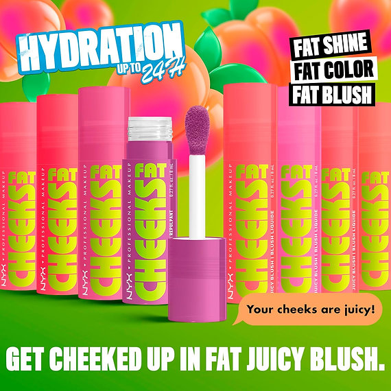 NYX - Fat Cheeks Liquid Blush - Beauty Station by Rafia