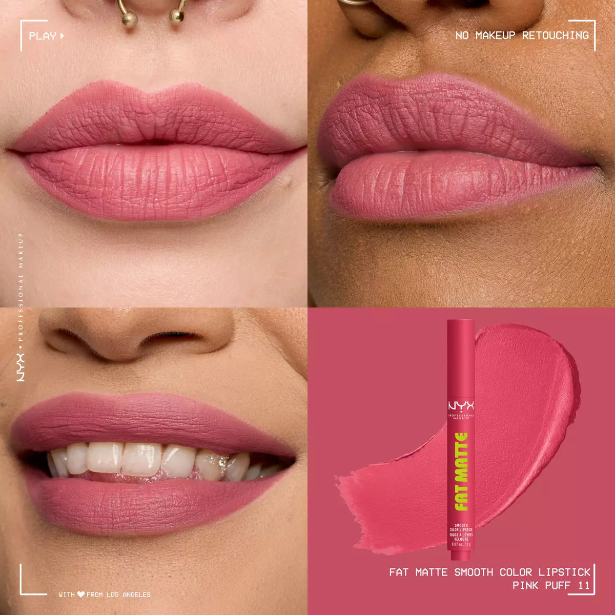 Nyx Cosmetics - Fat Matte Smooth Color Lipstick