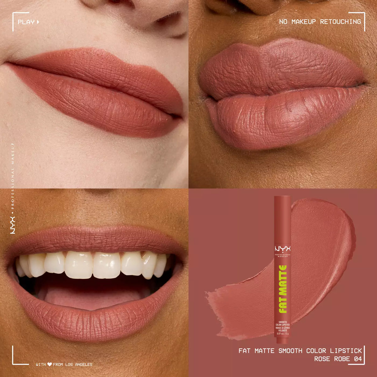 Nyx Cosmetics - Fat Matte Smooth Color Lipstick