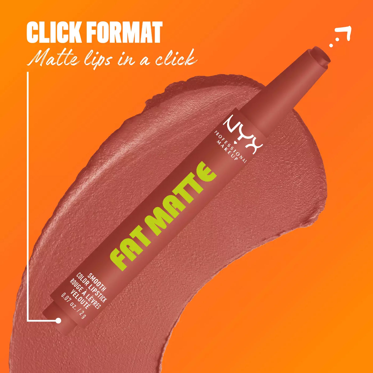 Nyx Cosmetics - Fat Matte Smooth Color Lipstick