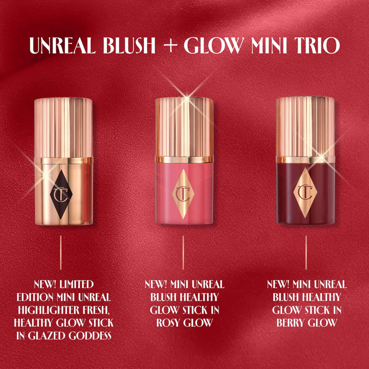 Charlotte Tilbury - Unreal Blush + Glow Mini Trio
