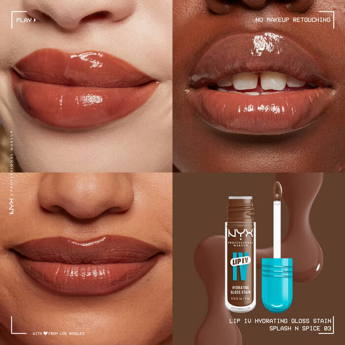 Nyx - Lip I.V. Hydrating Lip Gloss Stain - Beauty Station by Rafia